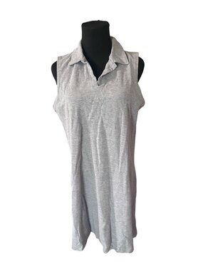Sherry Taylor cotton gray shirt dress size L
